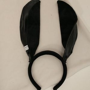 Black Bunny Ears Holloween Costume Playboy Velveteen Four Pairs Never Worn OS